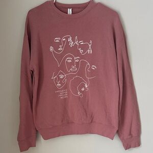 Bella Canvas Mauve Graphic Sweater